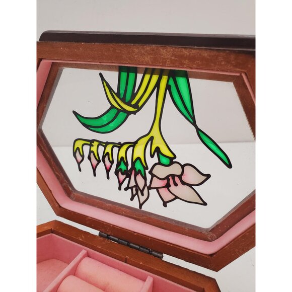 Vintage Gunther Mele 1970's wooden jewelry box. Jewellery . Vintage wooden - Picture 7 of 10